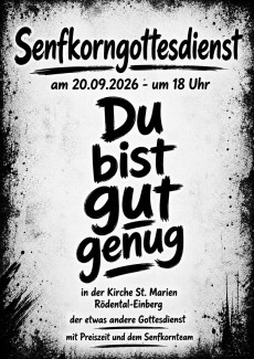 Senfkorngottesdienst 20.09.2026