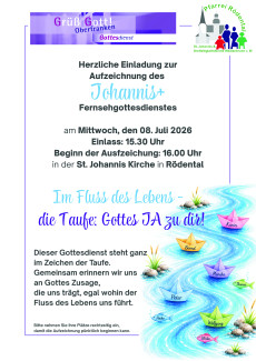 TV-Gottesdienst in St. Johannis Rödental 08.07.2026