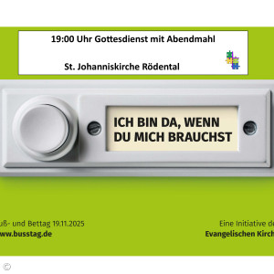 Plakat Buß- und Bettag